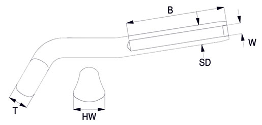 HMSH Swage Shroud Terminal drawing