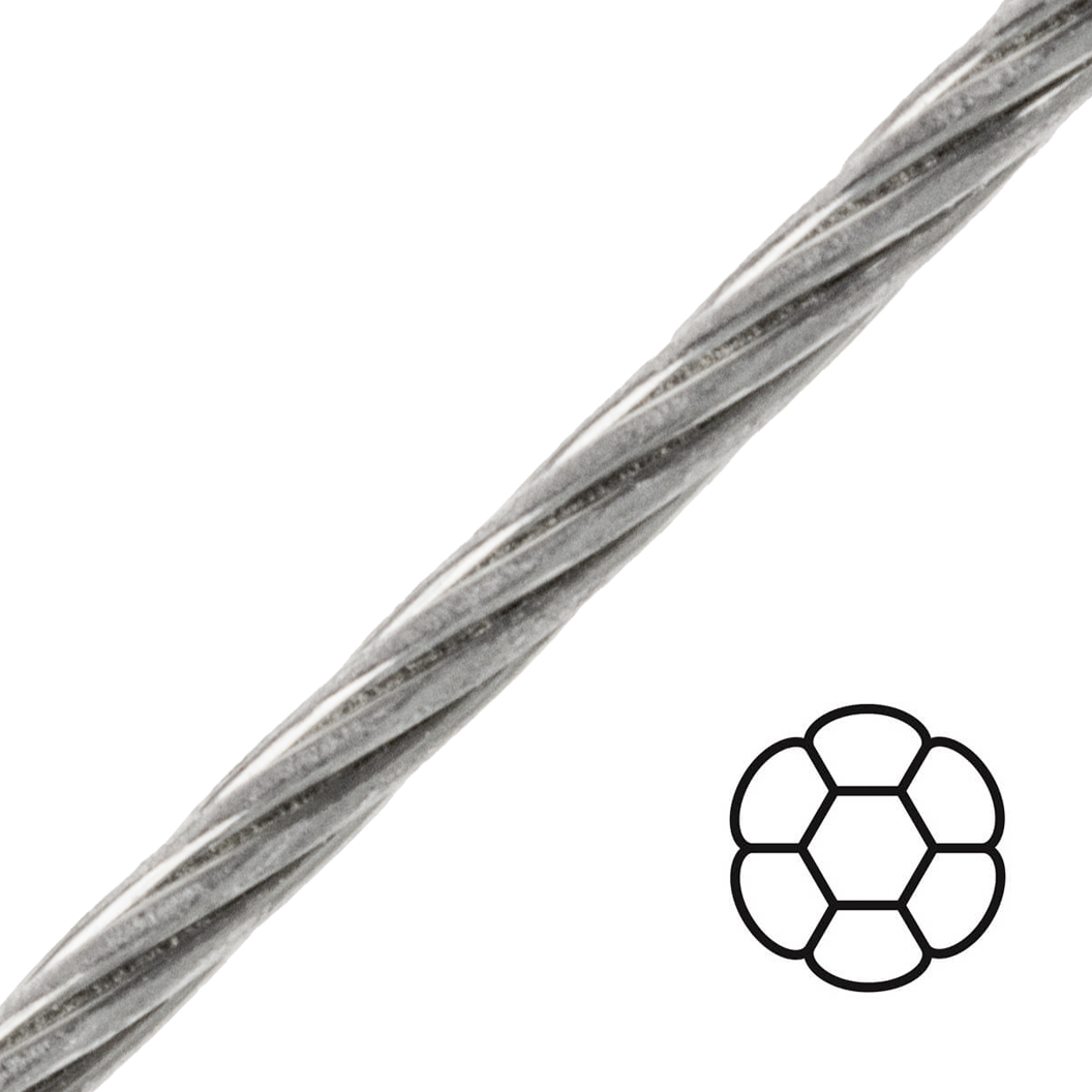Wire rope 1x7